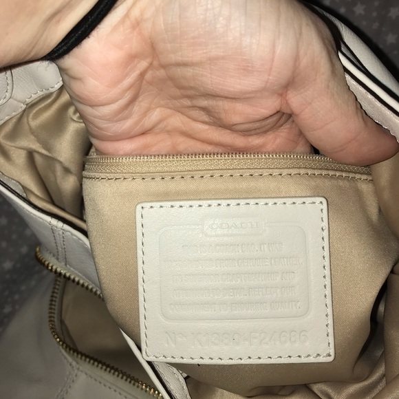 SOLD NWT White/Ivory Coach Bag - Picture 6 of 7